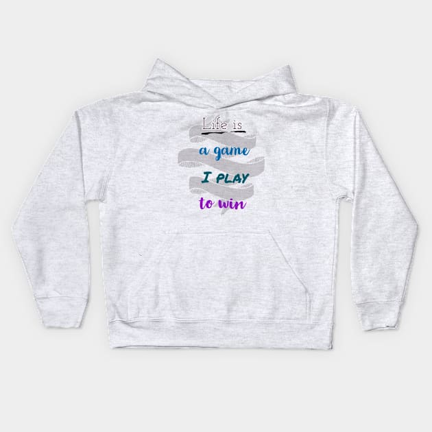 life is a game Kids Hoodie by vezna art